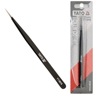 PĘSETA PROSTA ANTYSTATYCZNA 140 MM POWLEKANA YATO