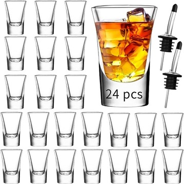KIELISZKI DO WÓDKI 35 ml KOMPLET KIELISZKÓW 24szt