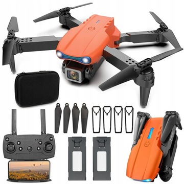 DRON DWIE KAMERY HD WIFI ZABAWKA 2 BATERIE 30 MIN