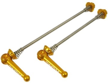 SUPERLEKKI KOMPLET ZACISKÓW KCNC Titanium Ti GOLD MTB 100/135 44g %%%