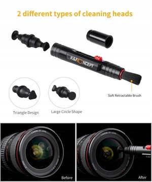 НАБОР ЩЕТКИ ГРУШКА для чистки оптики фотоаппарата LENS 3in1 K&F