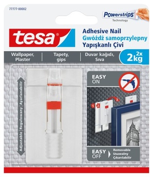 Gwóźdź samoprzylepny Regulowany 2x2kg TESA 77777