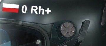 ПОЛЬСКИЙ ФЛАГ С белой наклейкой ТИПА КРОВИ