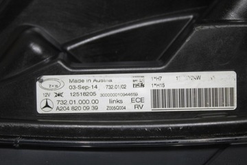 MERCEDES GLK 204 FACELIFT SVĚTLO PŘEDNÍ LEVÝ