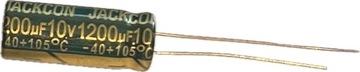 KONDENSATOR ELEKTROLITYCZNY 1200uF 10V [ 2 SZTUKI ]