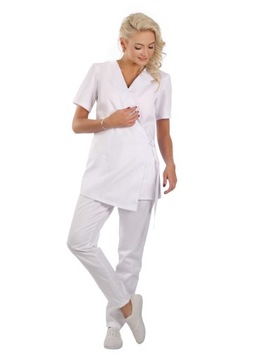Fartuch kosmetyczny komplet kimono +rurki 3XL/4XL