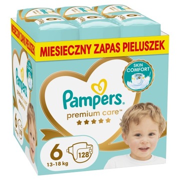 Pampers Premium Care Rozmiar 6 128 szt. 13+ kg, Pieluszki