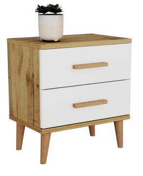 ELEGANCKA SZAFKA NOCNA SZUFLADA PÓŁKA STOLIK NOCNY KOMODA DO SYPIALNI LOFT