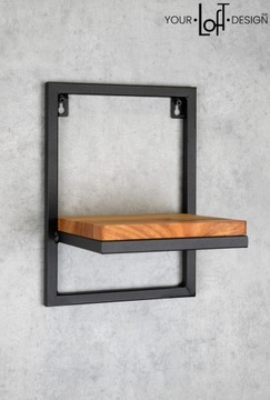 ПОДСТАВКА ДЛЯ ЦВЕТОВ Подвесная подставка для цветов, металлическая, черная, для стены в стиле лофт, 23x20x30