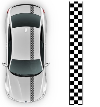 НАКЛЕЙКА Автомобильная графика ПОЛОСКА ШЕФОВАЯ ДОСКА 11x354 | ЦВЕТА