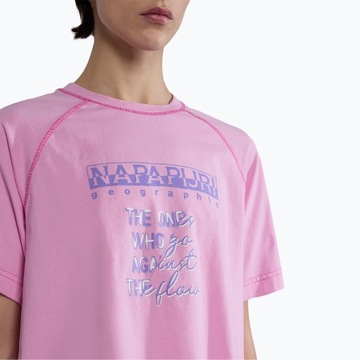 Koszulka damska Napapijri S-Aberdeen pink pastel M