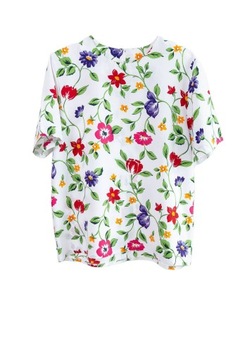 Debenhams bluzka szyfonowa print kwiaty 42 XL 14