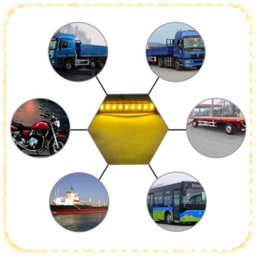 КОМПЛЕКТ СВЕТОДИОДНЫЙ ГАБАРИТНЫЙ ФОНАРЬ 12 24В ОРАНЖЕВЫЙ ДИОД 10 ШТ.