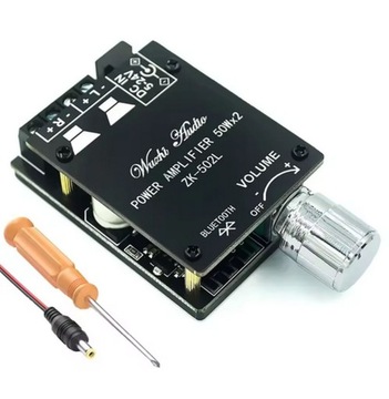 WZMACNIACZ 2x50W STEREO BLUETOOTH 5-24V HT326C ZK-502L