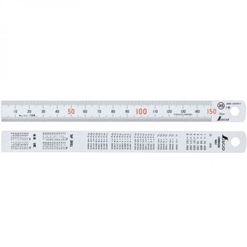 Liniał linijka stal ino 15cm japońska Shinwa 13005