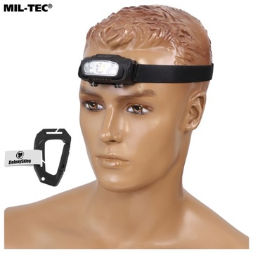 ФАРА С ДАТЧИКОМ ДВИЖЕНИЯ АККУМУЛЯТОРНАЯ MIL-TEC 200лм