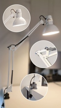 Настольная лампа для рисования, сплошная, высокая лампа 90см, регулируемая, E27 LED