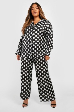 X6G303 BOOHOO PLUS SIZE SPODNIE DAMSKIE GROCHY 48