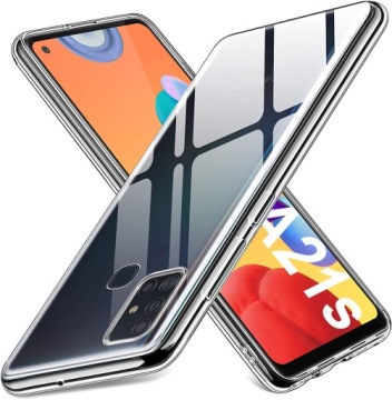 ETUI do SAMSUNG A21s 2MM PRZEZROCZYSTE SLIM, SZKŁO