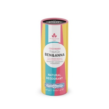 Ben&Anna, dezodorant COCO MANIA (sztyft), 40 g