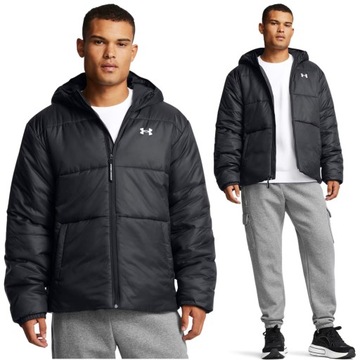 KURTKA ZIMOWA UNDER ARMOUR MĘSKA Z KAPTUREM PUCHOWA PIKOWANA INSULATED CZAR