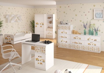 КОМПЛЕКТ МЕБЕЛИ Кровать MIKI 140х70 - 6 элементов ВЫКРОЙКИ