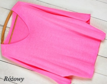 WŁOSKI SWETEREK MIĘCIUTKI SWETER OVERSIZE kolory dekolt V 776