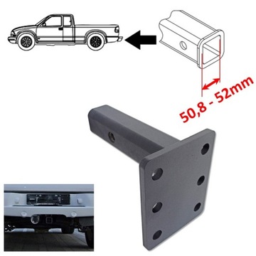 Адаптер фаркопа. Регулировка высоты США 50x50 мм для Chrysler 300 05-10
