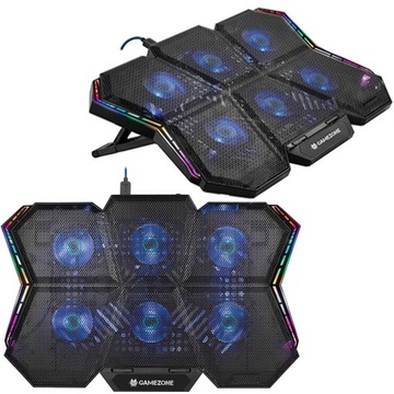 PODSTAWKA PODKŁADKA CHŁODZĄCA POD LAPTOPA LED RGB