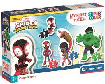 Clementoni Puzzle Moje Pierwsze Puzzle 3-6-9-12el Spidey