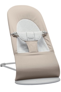 BABYBJORN - leżaczek WOVEN/JERSEY - Beż/Szary