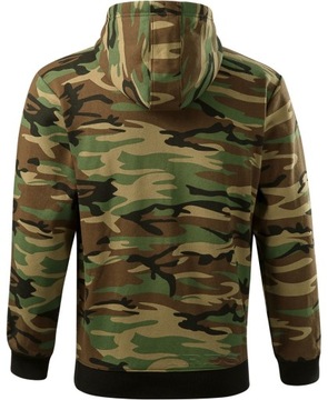 MALFINI CAMO ZIPPER C19 bluza męska MORO KANGURKA z KAPTUREM 3XL