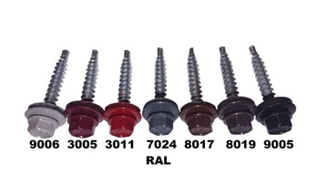 Wkręt farmerski 4,8x35mm Etanco 250szt RAL7024