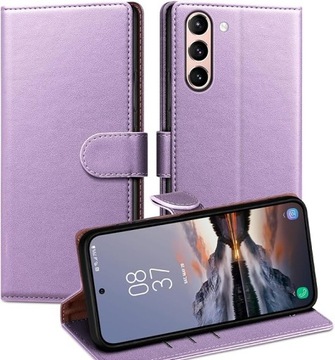 Etui z klapką RingPi do Samsung Galaxy S21 5G RFID fiolet
