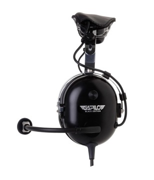 SŁUCHAWKI LOTNICZE GA-600 BLACK EDITION STEREO - GAPILOT