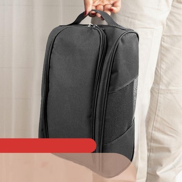 Сумка для обуви для гольфа Прочная сумка для обуви большой вместимости для оборудования для гольфа, черная