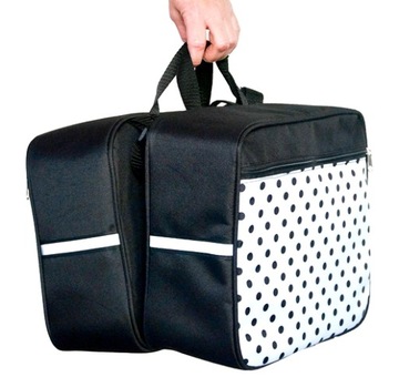 TORBA NA BAGAŻNIK ROWEROWY, SAKWA 2x10L