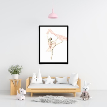 Zestaw 3 plakaty obrazki dla dzieci 30x40 BALERINA