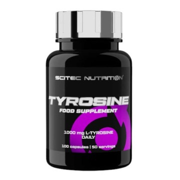 SCITEC TYROSINE 500mg 100 KAPS L-TYROZYNA KONCENTRACJA PAMIĘĆ SKUPIENIE