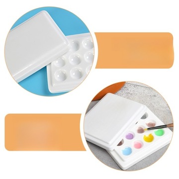 ПЛАСТИКОВАЯ ПАЛИТРА АКВАРЕЛЕЙ ДЛЯ ЖИВОПИСИ МАСЛОМ, FLE ПАЛИТРА РУЧНОЙ ЖИВОПИСИ