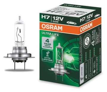 Żarówka samochodowa H7 12V 55W ULTRA LIFE 1 sztuka OSRAM
