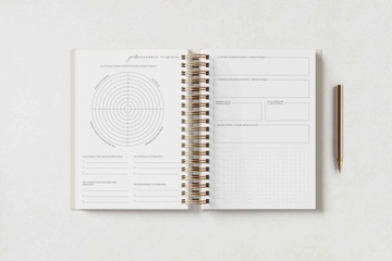 Еженедельный планировщик на 2024 год на спирали, A5 Calendar Make It Easy - SANDY