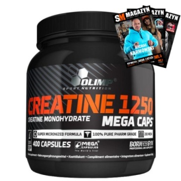 OLIMP CREATINE 1250 400KAP KREATYNA MONOHYDRAT MOC SIŁA WYTRZYMAŁOŚĆ