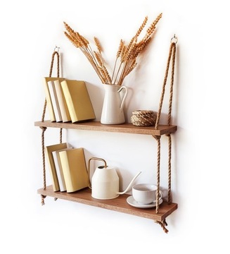 Półka Wisząca na książki szer. 60cm DĄB CRAFT