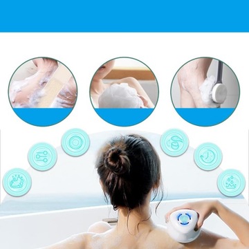 ЭЛЕКТРИЧЕСКАЯ ЩЕТКА ДЛЯ ДУША 5В1 С ДЛИННОЙ РУЧКОЙ ЗАДНЯЯ ШАЙБА ДЛЯ ЖИДКОГО ДУША