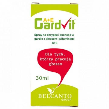 GARDVIT A+E SPRAY DO GARDŁA 30ML Z ALOESEM