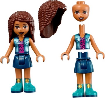 LEGO Friends 41677 Leśny Wodospad Kładka Hulajnoga 93 klocki 5+