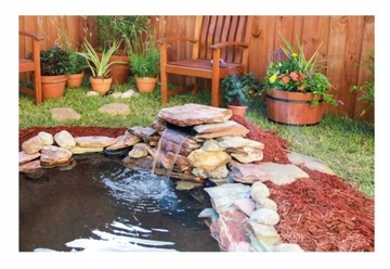 Pontec Pondofall Пластиковый готовый излив Водопад для пруда Каскады прудов