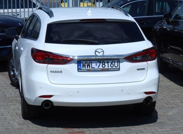 Mazda 6 III Sport Kombi Facelifting 2018 2.0 Skyactiv-G 145KM 2022 Mazda 6 aut Krajowa Biała Perła ACC HUD Blis Full-LED ogrzew.Kierow.+Fotele, zdjęcie 33