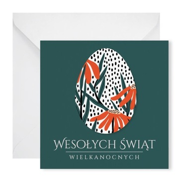 Kartka Wielkanocna dla firm z LOGO + koperta